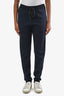 Pantalon de jogging en maille bleu marine Chloe, taille M