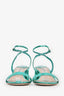Miu Miu Green Patent Leather Block Heels Size 37