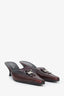 Prada Burgundy Leather Pointed Toe Heels Size 39