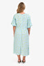 Faithful the Brand Blue/Yellow Floral Long Sleeve Ruffle Midi Dress Size 6