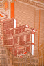 Hermès Beige/Red Silk 'Faubourg City' Scarf 70
