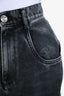 Maison Margiela Black Denim Cut-Out Straight Leg Jeans Size 36