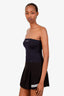 Miu Miu Navy Wool Logo Tube Top Size 36