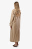 Lauren by Ralph Lauren Beige Single Breasted Trench Coat Size Small