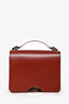 Moynat Burgundy Leather Tango Crossbody