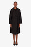 Dolce & Gabbana Black Virgin Wool Double Breasted Jacket Size 42