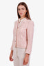 Pre-loved Chanel™ 05C Pink Cotton Silk Tweed Jacket Size 38