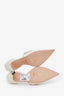 Jimmy Choo White Patent Leather Pearl Heels Size 36