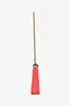 Christian Louboutin White/Red Laser Cut Leather 'Loubila' Shoulder Bag