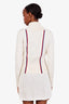 Christian Dior White Cashmere Dioralps Stand-Collar Sweater Size 4