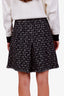 Pre-loved Chanel™ Black/White Wool Cotton Mini Skirt Size 42