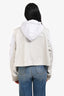 Sacai x Spiewak Edition 2024 White Cotton Hooded Jacket Size 2
