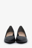 Stuart Weitzman Black Leather Pointed Toe Heels Size 7.5