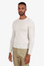 Ralph Lauren Purple Label Cream Cashmere Crewneck Sweater Size S Mens
