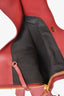 Tom Ford Red Grained Leather Alix Padlock Tote Bag with Pouch