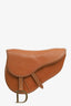 Christian Dior 2003 Brown Leather Saddle Belt Bag Size 85