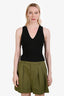 Staud Black V-Neck 'Jesse' Tank Top Size XS