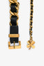 Pre-loved Chanel™ Black/Gold Leather Chain Buckle