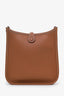 Hermès 2022 Gold Clémence Leather Mini Evelyne TPM 16 Crossbody