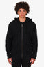 Burberry Black Logo Tape Zip-Up Hoodie Size L Mens