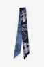 Hermès Navy/Multicolour Silk Brides de Gala en Fleurs Twilly