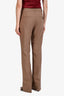 Helmut Lang Brown Ankle Slit Trousers Size 4