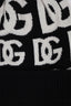 Dolce & Gabbana Black/White Cashmere Logo Beanie
