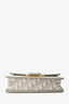 Christian Dior 2022 Grey Leather Oblique '30 Montaigne' Shoulder Bag