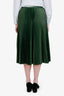 Stefanel Green Pleated Midi Skirt Size 40