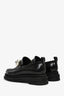 Simone Rocha Black Leather Pearl Bell Embellished Loafers Size 39