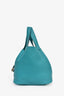 Hermès 2016 Bleu Poan Clemence Leather Picotin 22