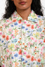 R13 Multicolour Floral Print Cropped Shirt Size S