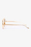 Loewe Cream Two-Tone Round Sunglasses