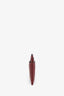 Saint Laurent Burgundy Leather Cassandre Card Case