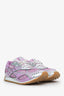 Bottega Veneta Purple/Silver Metallic Mesh Orbit Sneaker Size 39