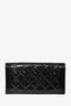 Pre-Loved Chanel™ Black Patent Boy Long Wallet