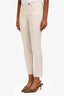 Prada 2018 Light Grey Cotton Blend Crop Pants Size 38