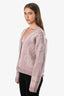 Hermès Pink Cashmere Buttoned 'Brides de Gala' Cardigan Size 36