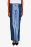 Rentrayage Blue Two Tone Denim Straight Leg Jeans Size XS