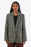 Blazer Isabel Marant Étoile en laine pied-de-poule beige/noir taille 38