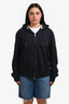 Burberry London Navy Blue Zip Up Hooded Sweater Size XL