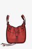 Loewe 2019 Burgundy Grained Leather Mini Hammock Crossbody Bag