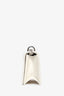 Christian Dior 2015 White Leather Diorama Shoulder Bag