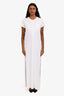 Herskind White Cotton Short Sleeve Maxi Dress Size S
