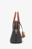 Celine Brown/Tan Canvas Calfskin Triomphe Teen Honorine Bag With Strap