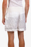 Off-White White Logo-patch Elastic Waistband Shorts Size 46 Mens