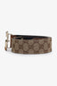 Gucci Brown Canvas Bamboo GG Logo Belt Size 85/34