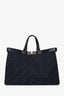 Fendi Navy Canvas FF Peekaboo Leather-Trimmed X-Tote Bag