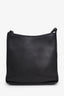 Longchamp Black Leather Medium Le Foulonné Crossbody Bag