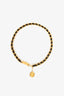 Pre-loved Chanel™ Vintage Black Leather Gold Chain Link CC Coin 'Chanel™ ID' Tag Belt